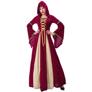 S-xxl Corte Medieval Con Capucha Retro <span class=keywords><strong>Zombie</strong></span> <span class=keywords><strong>Bruja</strong></span> Princesa Vestido - Product Image 3