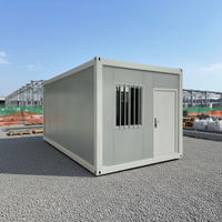 Maison conteneur en acier contemporaine de 20/40 pieds, en kit, pour bureau, dortoir, garage, hôpital, avec garantie de 5 ans