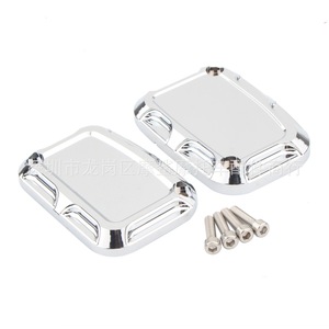 Cubierta de Cilindro Maestro de Freno para Motocicleta Moshark, 79mm X 54mm, Aluminio CNC con Acabado Cromado para Harley-Davidson - Product Image 3