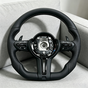 Volant en cuir M Sport pour <span class=keywords><strong>BMW</strong></span> F30 E90 M3 M5 F10 F20 E60 F31 F11 F36 F32 E92 E46 avec palettes de changement de vitesse chauffantes – Vente en gros - Product Image 1