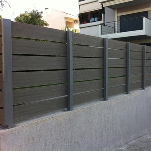 Valla wpc para el hogar, panel <span class=keywords><strong>de</strong></span> cercado <span class=keywords><strong>de</strong></span> <span class=keywords><strong>madera</strong></span> resistente a los rayos UV - Product Image 1