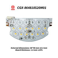 3030 IR 850nm 940nm Accessoire de caméra de sécurité CCTV personnalisé, panneau de vision nocturne infrarouge + lumière blanche, carte à double spectre PCBA