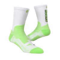 Chaussettes de sport athlétiques pour le basketball, épaisses, respirantes, personnalisées, vertes, tendance