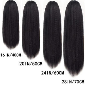 Perruque <span class=keywords><strong>de</strong></span> cheveux synthétiques <span class=keywords><strong>de</strong></span> longueur moyenne pour femmes européennes américaines et africaines Texture Yaki <span class=keywords><strong>queue</strong></span> <span class=keywords><strong>de</strong></span> <span class=keywords><strong>cheval</strong></span> moelleuse filet à cordon <span class=keywords><strong>queue</strong></span> <span class=keywords><strong>de</strong></span> <span class=keywords><strong>cheval</strong></span> <span class=keywords><strong>chignon</strong></span> - Product Image 6