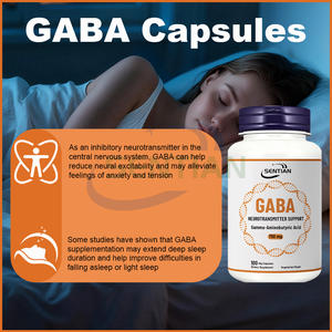 GABA <span class=keywords><strong>Sleep</strong></span> <span class=keywords><strong>Well</strong></span> Mélatonine 5-HTP gélule d'acide gamma-aminobutyrique gélules GABA - Product Image 4