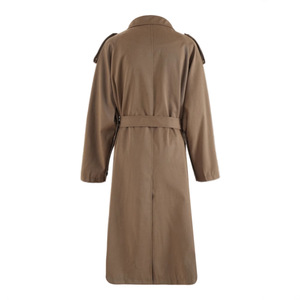 Vêtements de créateurs personnalisés Trench-Coat long pour femmes <span class=keywords><strong>Manteau</strong></span> kaki à revers élégant Pardessus Cravate irrégulière Coupe ample Modeste Abaya Veste ODM - Product Image 2