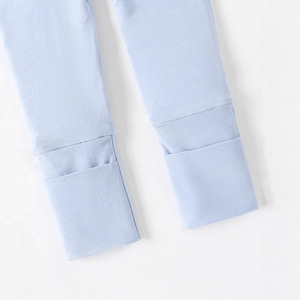 Nuevo Diseño, Mono de Bambú con Cierre YKK para Bebés y Niños Pequeños, <span class=keywords><strong>Ropa</strong></span> de Bambú de Manga Larga para Recién Nacidos, <span class=keywords><strong>Ropa</strong></span> con Estampado Cuadrado - Product Image 3