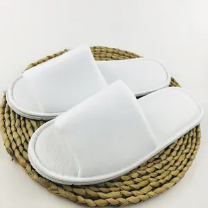 Tissu de sieste avec Logo personnalisé, semelle EVA antidérapante, pantoufles jetables, blanches, <span class=keywords><strong>5</strong></span> étoiles, pour chambre d'hôtel, Spa, pour invités - Product Image 1