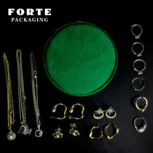 FORTE PACKAGING Petite boîte à bijoux de <span class=keywords><strong>voyage</strong></span> Boîte de rangement en velours portable pour organiser et ranger les bijoux - Product Image 5