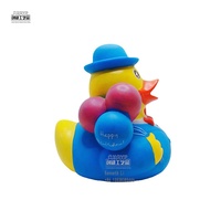 Jouets de bain de canard jaune flottant en PVC de qualité alimentaire OEM pour enfants, cadeaux de piscine, jouets de douche