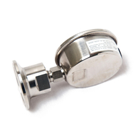 Glycerin Filled Cylinder Industrial Pressure Gauge Stainless Steel 304 Clamp Diaphragm Measuring Instruments 0-4bar High Quality