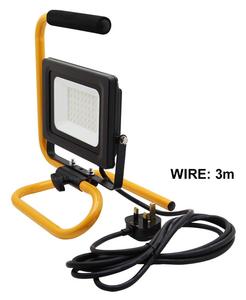 Projecteur de chantier LED 20W, lampe de travail portable avec prise, étanche IP65, éclairage extérieur 2000LM/6500K, lampe de travail LED WD-460 - Product Image 4