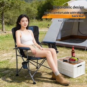 Chaise pliante Sea Dog personnalisable avec logo – Chaise portable pour camping et pêche en extérieur avec dossier confortable, montable sur voiture - Product Image 4