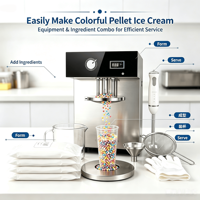 Machine à glace à particules moléculaires anti-surchauffe, longue durée de vie, pour supermarchés et kiosques de vente au détail