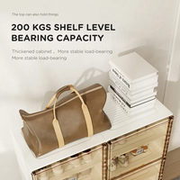 Armoire de rangement à chaussures pliable en plastique PP, sans installation, avec fermeture magnétique automatique, boîte de rangement empilable pour hommes