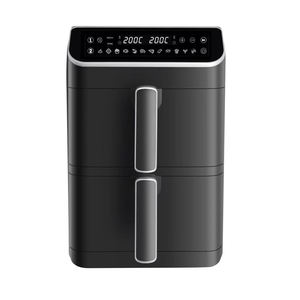 Cesta doble eléctrica <span class=keywords><strong>de</strong></span> 2025 <span class=keywords><strong>litros</strong></span>, pantalla LCD inteligente, <span class=keywords><strong>freidora</strong></span> <span class=keywords><strong>de</strong></span> <span class=keywords><strong>aire</strong></span> Digital <span class=keywords><strong>de</strong></span> plástico <span class=keywords><strong>de</strong></span> 11L para el hogar - Product Image 5