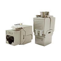Sistem Kabel Jaringan Keystone Tanpa Alat Cat5e Cat 6 Cat6A Rj45 Cat6 Terlindung FTP Keystone Jack Tanpa Alat