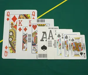 条形码可用标准尺寸扑克牌巨型扑克牌塑料纸赌场扑克牌