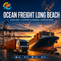 Fret maritime Chine vers Long Beach CA DDP Dédouanement Livraison porte-à-porte Transitaire Agent maritime Manutention de marchandises