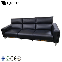 Ensemble de Canapé d'Angle de Luxe en Cuir Véritable avec Relax Électrique Double Moteur, Mobilier pour Salons et Villas