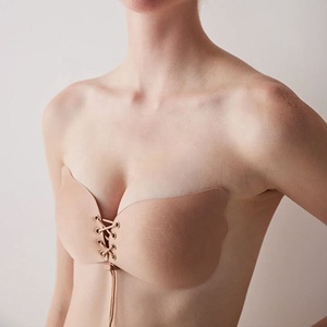 Prezzo di fabbrica <span class=keywords><strong>reggiseno</strong></span> Sexy invisibile traspirante un pezzo Push-Up <span class=keywords><strong>100</strong></span>% <span class=keywords><strong>cotone</strong></span> senza cuciture all'ingrosso a buon mercato - Product Image 3
