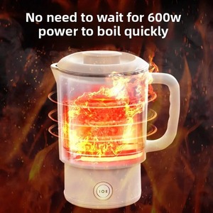 Nouvelle Bouilloire Électrique Pliante Portable d'Extérieur en Acier Inoxydable, Tasse de Voyage Domestique pour Faire Bouillir l'Eau, Bouilloire Compacte de Qualité Alimentaire - Product Image 5