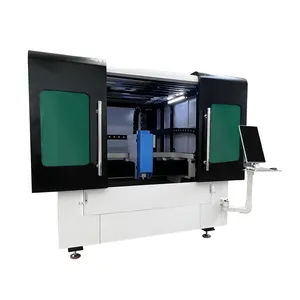 Sistema de máquina de corte a laser de fibra de alta precisão 1000 W Raycus Fibra Lazer máquina de corte a laser de fibra de tamanho pequeno