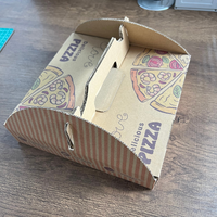 Boîte à pizza 12 pouces, taille standard, carton ondulé, résistant à la graisse, surface imprimable pour la pâtisserie à domicile et les restaurants