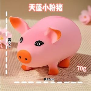 Hongxiaoer HR23-80 Jouet de décompression musical à pincer en forme de cochon volant, Poupée cochon tendance, Ornement de bureau, Anti-stress pour jeunes - Product Image 6