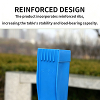 Ensemble de table et chaises d'extérieur empilables en plastique PP pour jardin et restaurant, chaises de salle à manger modernes pour stand de bière
