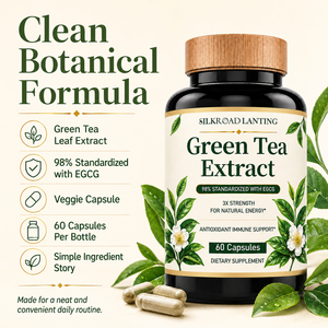 Poudre d'extrait de thé vert certifiée Halal, favorise un métabolisme sain et une énergie naturelle, complément alimentaire à base de plantes - Product Image 2