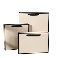 Boîte d'emballage en papier rigide rectangulaire grande et recyclable pour pyjamas, foulards en soie, robes, avec couvercle supérieur et inférieur, vente en gros
