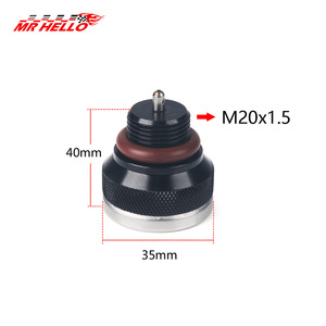 Indicatore di Livello Olio <span class=keywords><strong>Moto</strong></span> Mr Hello M30x1.5 in Lega di Alluminio Nero per Retrofit e Upgrade - Product Image 2