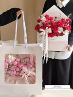 Boîte à fleurs pour bouquet, grande boîte cadeau, boîte à lettres, arrangement floral atmosphérique, boîte à fleurs fraîches, boîte d'emballage pour fleurs