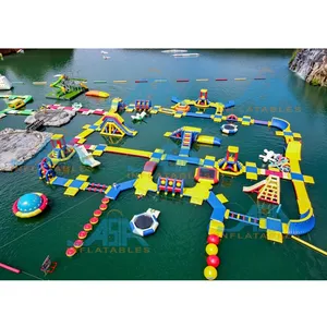 Inflatable beach fun water sports games floating sea aqua park