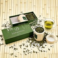 Coffret cadeau de thé personnalisé écologique avec boîtes cylindriques en papier et emballage en carton pour thé en vrac