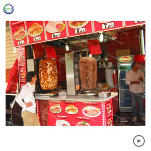 Otomatik ev Mini gaz Shawarma fırın ızgara makinesi elektrikli şiş ızgara türkiye gaz döner kebap şiş makinesi satılık