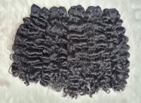 Cheveux bruts birmans vietnamiens vendeurs de paquets de cheveux vierges bouclés non traités, armure de cheveux humains bruts alignés sur les cuticules vietnamiennes