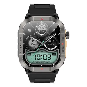HK84 GPS <span class=keywords><strong>Reloj</strong></span> inteligente para exteriores Pantalla AMOLED con 3ATM Linterna LED resistente al agua Estilo <span class=keywords><strong>deportivo</strong></span> <span class=keywords><strong>Smartwatch</strong></span> para hombres Resistencia a los golpes - Product Image 4