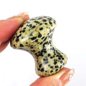 Outil Gua Sha unique en forme de champignon, pierre de jaspe dalmatien, masseur facial naturel pour la thérapie par acupression et les soins de la peau, 126 <span class=keywords><strong>Char</strong></span> - Product Image 1