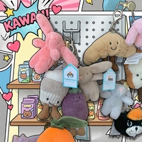 Gantungan Kunci Kelinci Premium Gaya Inggris Koleksi JC Super Lembut Bahan Plush Cuci Halus Lucu Isi Kapas PP Penghilang Stres Hadiah Ulang Tahun