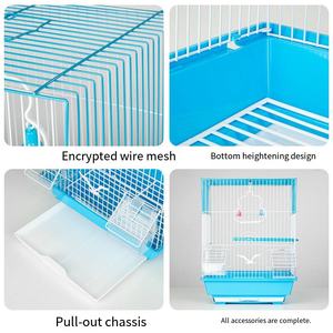 20-Piece Set düğme-kapatma Metal süs üreme kafesleri için Budgerigar atiatiel Lovebird kuşlar küçük Villa köpeklerin canlı - Product Image 6