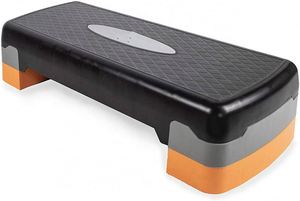 Banc de marche aérobie 2 niveaux de hauteur réglable Fitness Stepper pour les routines d'entraînement de gymnastique à domicile Yoga Gym Aérobic - Product Image 3