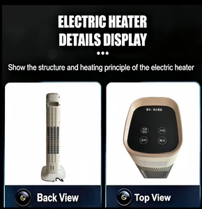 <span class=keywords><strong>Chauffage</strong></span> PTC portable sur pied pour chambre et bureau à domicile, en plastique, thermostat réglable, <span class=keywords><strong>chauffage</strong></span> rapide, oscillant, pour sol et espaces. - Product Image 3