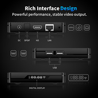 Hutron Smart Android TV Box con Procesador Quad Core S905X5M, 4K 60Hz, WiFi 5G, Ethernet 1000M, 4GB RAM, 64GB, Android 14, Reproductor Multimedia