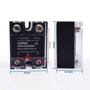 Твердотельное реле XURUI 250VDC 400VDC 25DD - Product Image 3