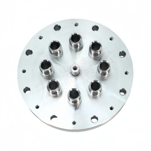 Hongduan thép không gỉ làm mát bằng nước mặt bích cho lớp phủ chân không máy hệ thống tản nhiệt với 1 năm bảo hành - Product Image 3