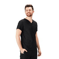 Usine personnalisée col en V infirmières hôpital dentaire uniforme médecin hauts hommes gommages médicaux chemise Salon infirmière uniformes Blouse en gros