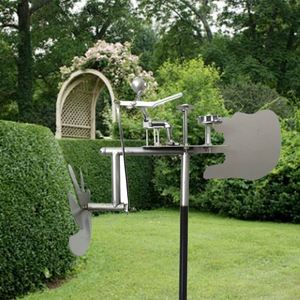 Handmade Brass Rock Drummer Windmill UV Printed Rust-proof <b>Wind</b> <b>Spinner</b> Outdoor <b>Garden</b> Yard Art Statue Ornament - Product Image 1