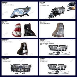 Cubierta interior delantera de LuckinAuto para Toyota <span class=keywords><strong>Land</strong></span> Cruiser Prado montaje de cubierta delantera 2014 2015 2016 2017 cubierta de camioneta 4x4 todoterreno - Product Image 3